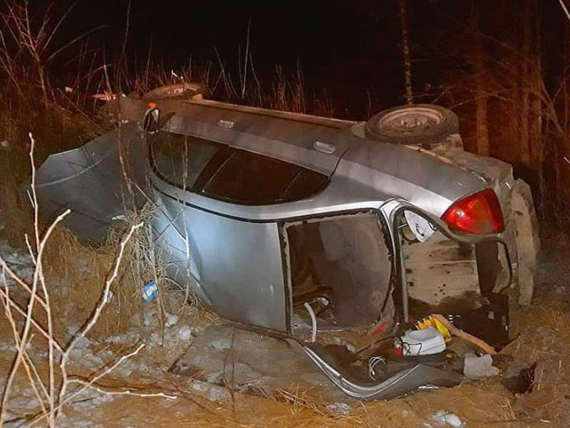 Авария в Иглинском районе: пьяный водитель опрокинул авто в кювет, есть пострадавшие