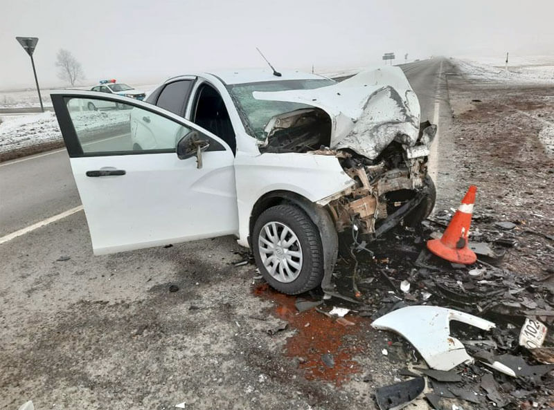 Авария в Стерлитамакском районе: столкнулись «Лада Веста» и Hyundai Creta, погиб водитель