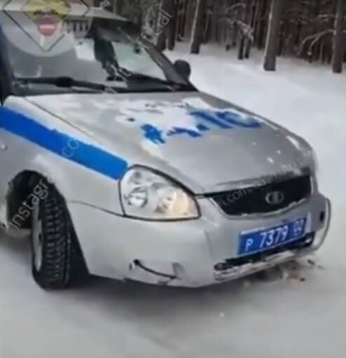 В Бураевском районе экипаж ДПС попал в аварию | видео
