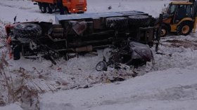 Авария в Краснокамском районе: на автодороге Дюртюли-Нефтекамск столкнулись «ЗАЗ Шанс» и «КамАЗ»