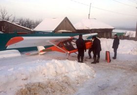 В Кушнаренковском районе вынужденно сел самолет из-за попавшей в винт птицы