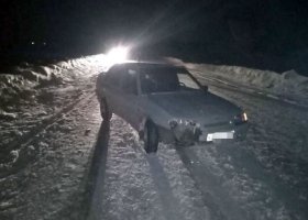 Авария в Куюргазинском районе:  столкнулись "Daewoo Nexia" и встречный грузовик "Mercedes-Benz"