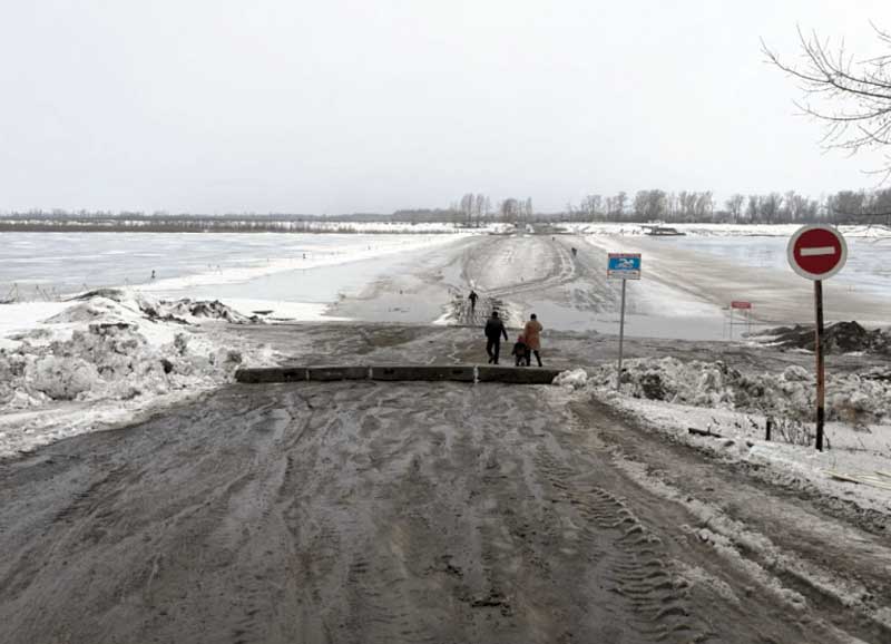 В Бирске закрыли ледовую переправу через реку Белую