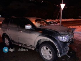 Авария в Уфе: пьяная женщина за рулем авто столкнулась с внедорожником