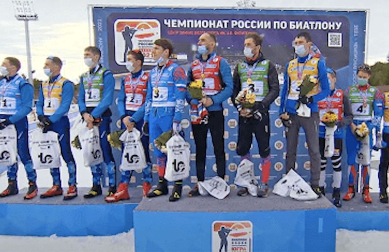 Сборная Башкортостана одержала победу в эстафете Чемпионата России по биатлону