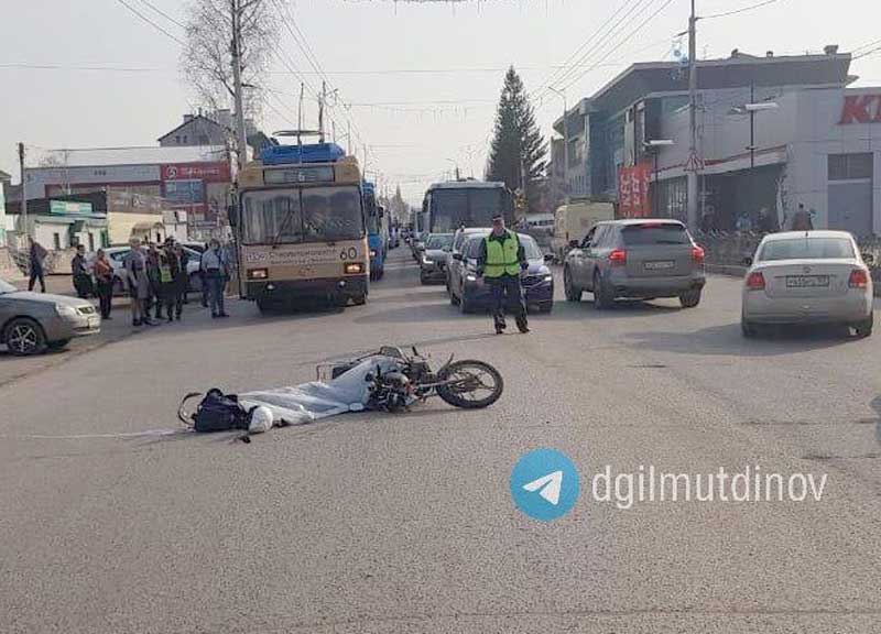 Авария в Стерлитамаке: погиб мотоциклист | видео