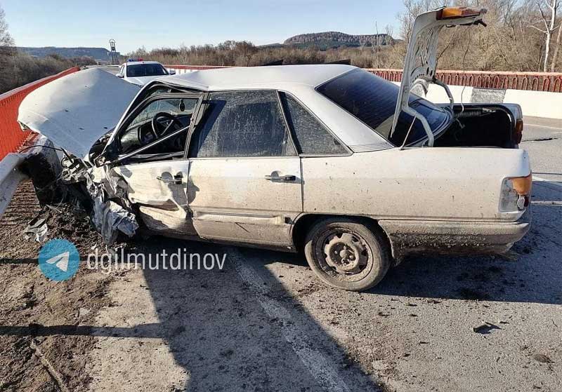 Авария в Альшеевском районе: столкнулись Audi 100 и встречный Geely MK