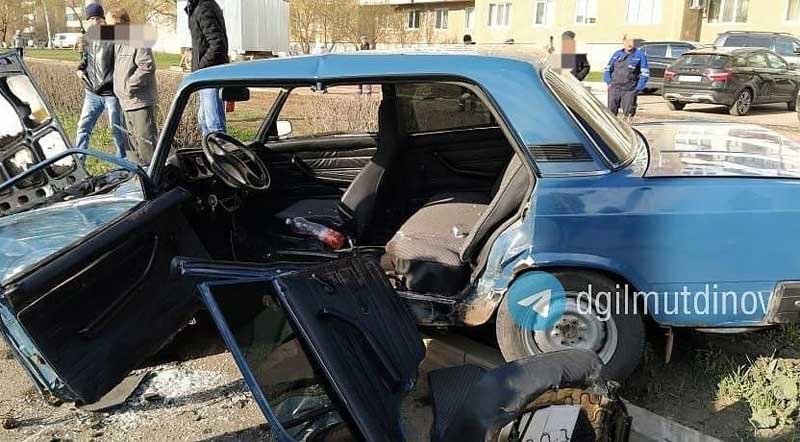 Массовая авария в Салавате: на одной из улиц города столкнулись 4 автомобиля