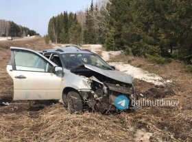 Две аварии в Башкирии: в кювет вылетели легковые автомобили