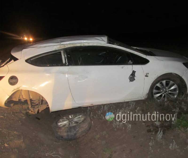 Авария в Зианчуринском районе: пьяный водитель за рулём "Opel Astra" опрокинулся в кювет