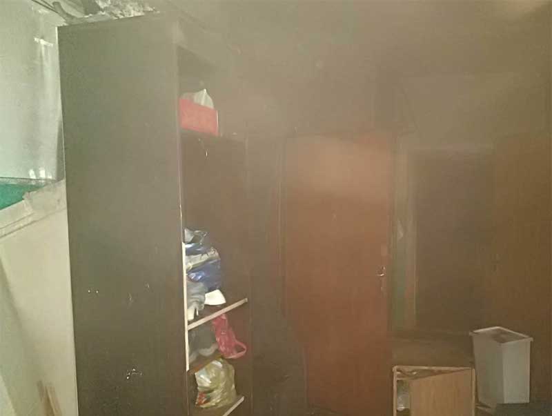 В Уфе, в результате пожара в многоквартирном доме, отравился мужчина