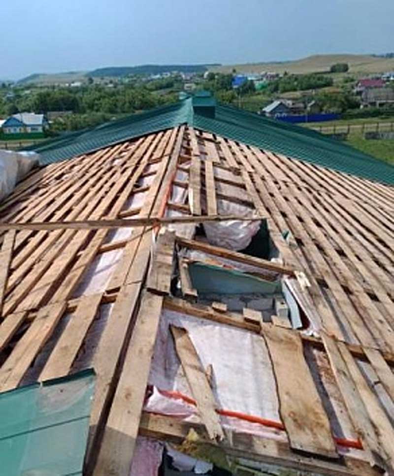 В Благоварском районе Башкирии от урагана пострадала многодетная семья