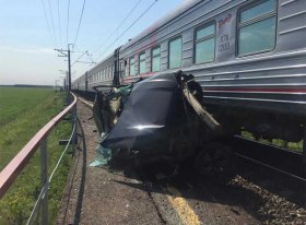 Авария в Архангельском районе Башкирии: водитель Тойоты погиб, столкнувшись с поездом