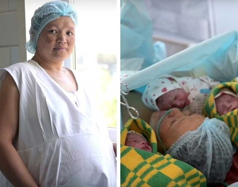 Жительница Белорецкого района  родила тройняшек и стала матерью шестерых детей