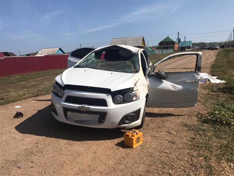 Авария в Кармаскалинском районе: погиб водитель "Chevrolet  Aveo", опрокинувшись в кювет