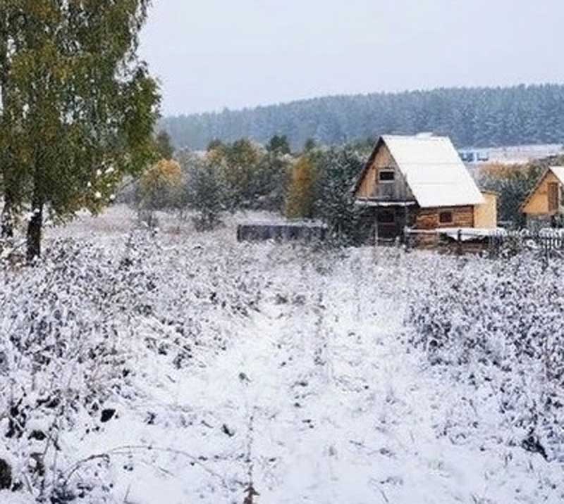 В Учалинском районе Башкирии прошел обильный снегопад