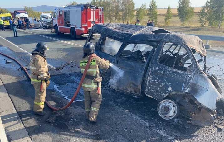 Стали известны подробности аварии в Башкирии, в которой заживо сгорели 4 пассажира