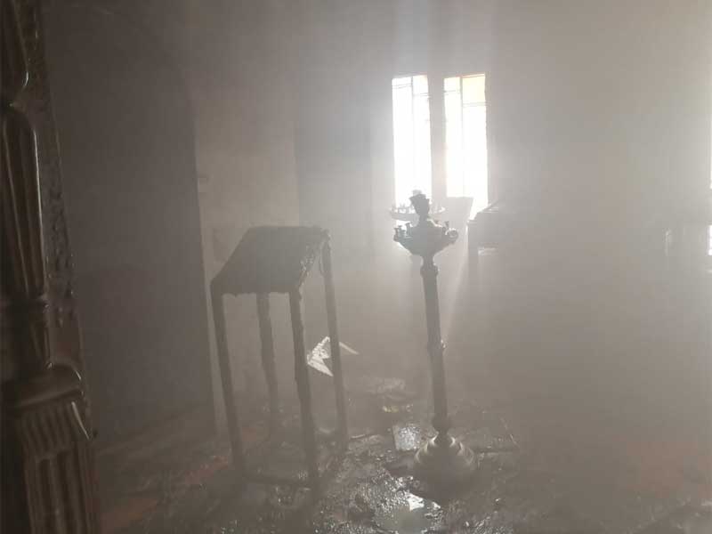 В Башкирии произошел пожар в храме Екатерины Великомученицы