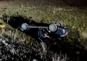 В Башкирии погиб водитель "Chevrolet Cruze", опрокинувшись в кювет