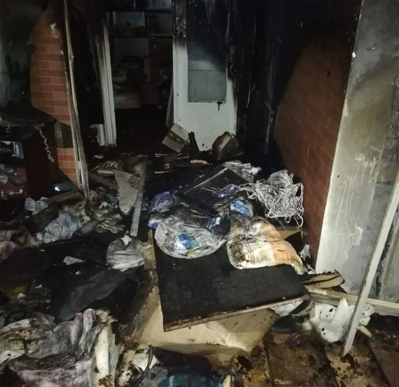 В Башкирии во время пожара в многоквартирном доме погибла женщина