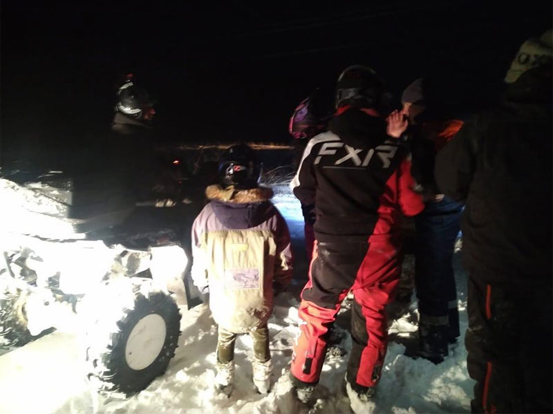 В Башкирии 12 человек застряли в снегу на квадроциклах