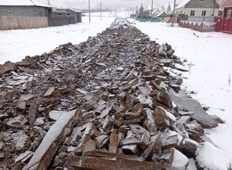 В Башкирии жители села возмутились ремонтом дороги
