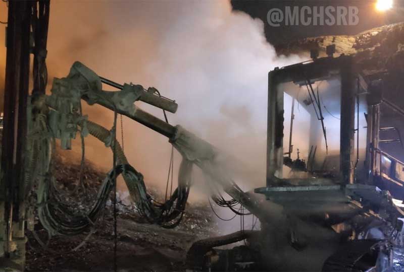 В Учалинском районе Башкирии загорелась буровая установка