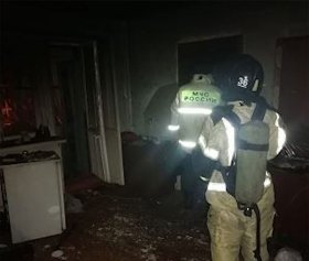 В Башкирии сотрудник кафе получил ожоги во время пожара