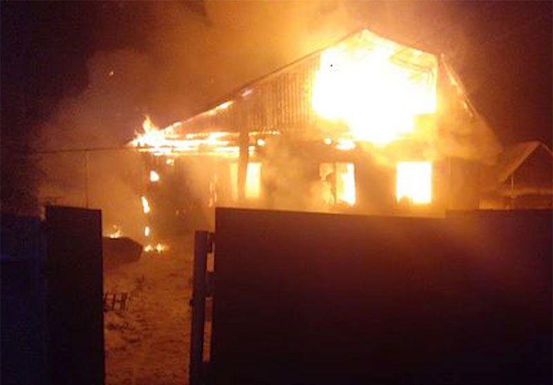 В Чишминском районе Башкирии произошел пожар, пострадал мужчина