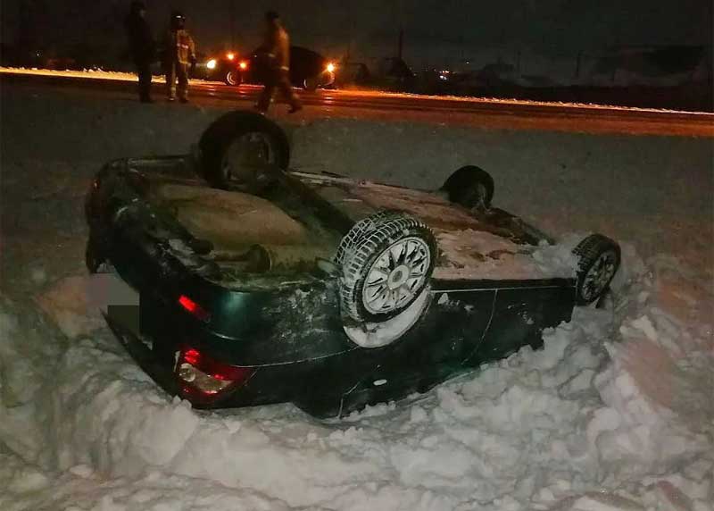 В Башкирии погиб водитель "Lada Priora" опрокинувшись в кювет