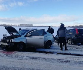 В Давлекановском районе Башкирии в аварии пострадали 4 человека