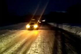В Федоровском районе  Башкирии автобус с пассажирами застрял в снегу