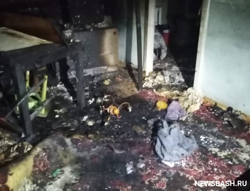 В Башкирии во время пожара в квартире погиб мужчина