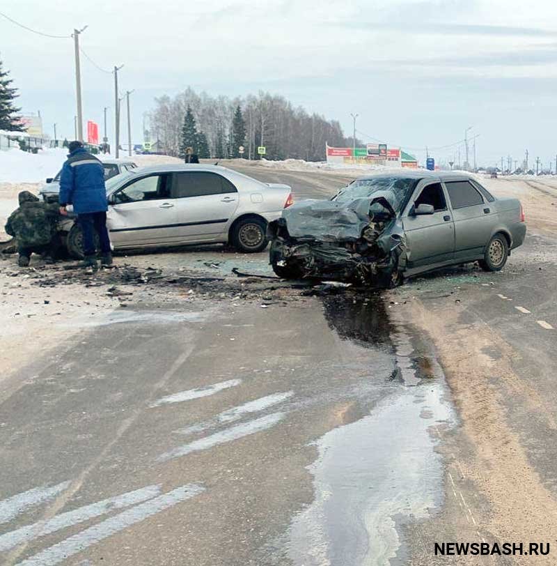 В Татышлинском районе Башкирии в аварии пострадала пассажирка