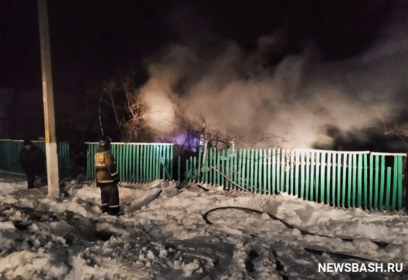 В Миякинском районе Башкирии во время пожара погиб 36-летний мужчина