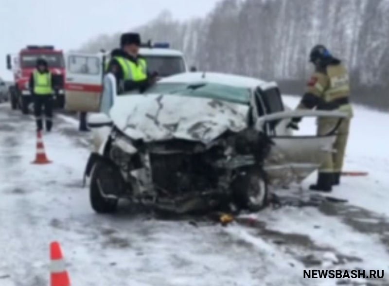 В Башкирии погиб водитель "Datsun on-DO", столкнувшись с грузовой  "Газелью"