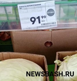 Жители Башкирии были шокированы взрывным ростом цен на капусту
