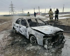 В Башкирии в автомобиле заживо сгорел 60-летний мужчина