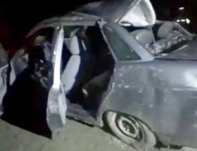 В Башкирии погиб водитель ВАЗ-2110, опрокинувшись на повороте