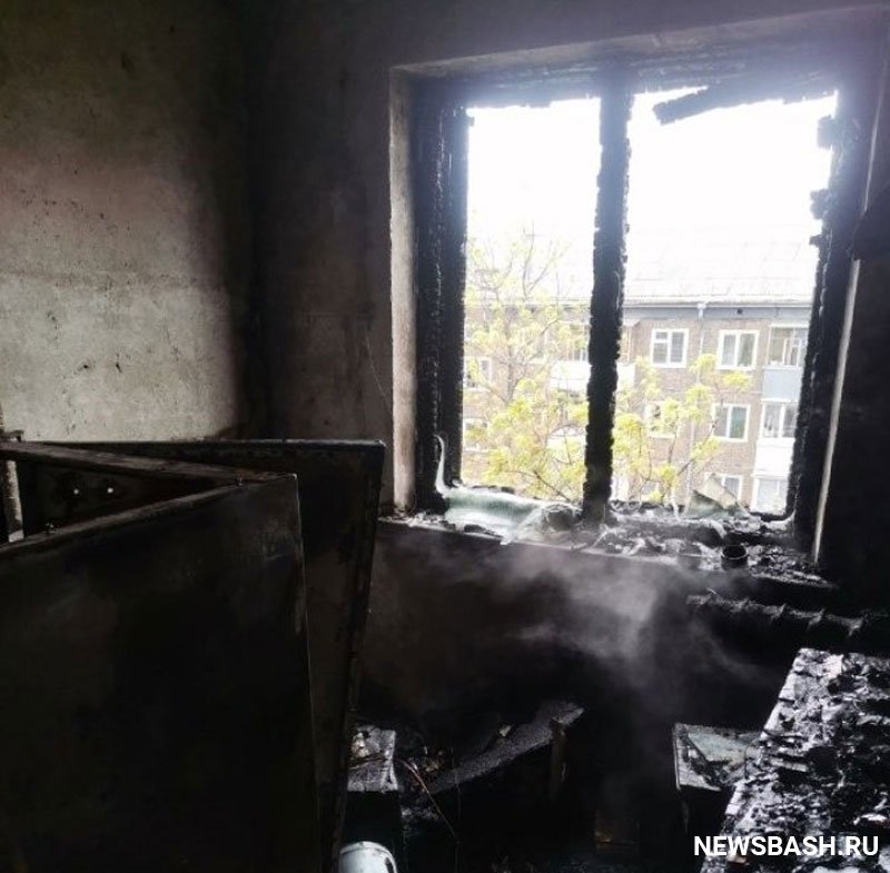 Пожар в Башкирии: в реанимацию попал мужчина