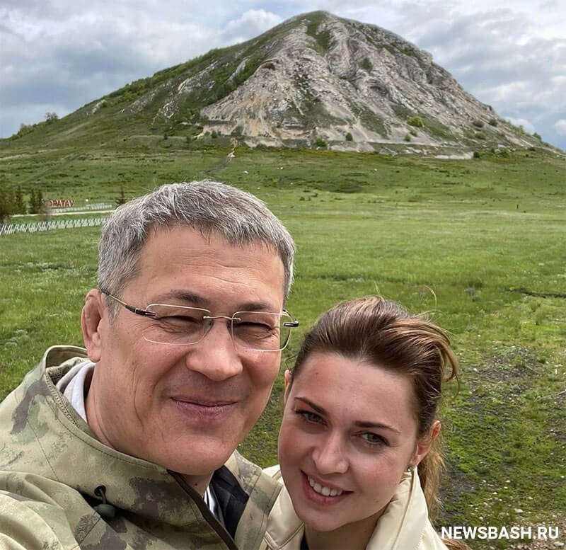 Глава Башкирии показал, куда уехал в выходной день с супругой Каринэ