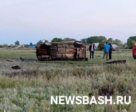 Смертельная авария в Башкирии: погиб водитель ВАЗ-2110, опрокинувшись в кювет