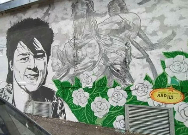 В Башкирии появилось граффити посвященное Юрию Шатунову