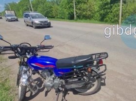 В Башкирии 13-летний подросток на мотоцикле врезался в попутную Ладу Гранта"