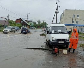 В Башкирии ливни затопили улицы двух деревень