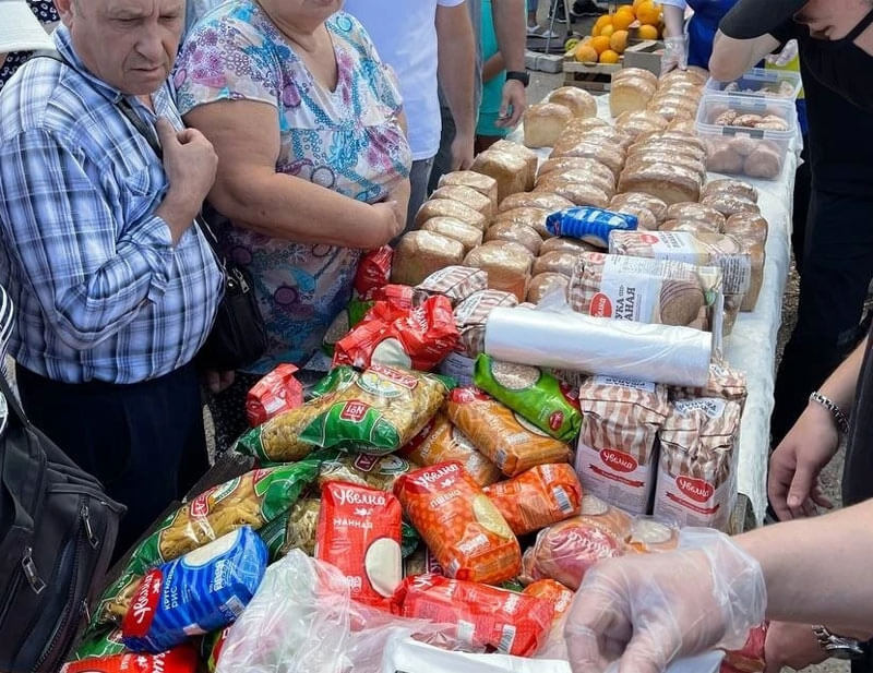 В Башкирии местным жителям бесплатно раздали еду