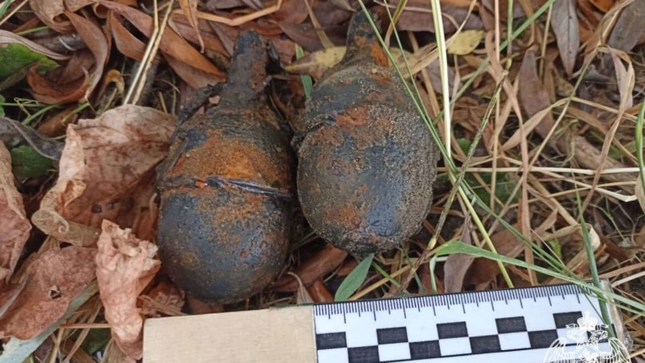 Жительница Уфы, прогуливаясь по набережной, обнаружила 2 гранаты