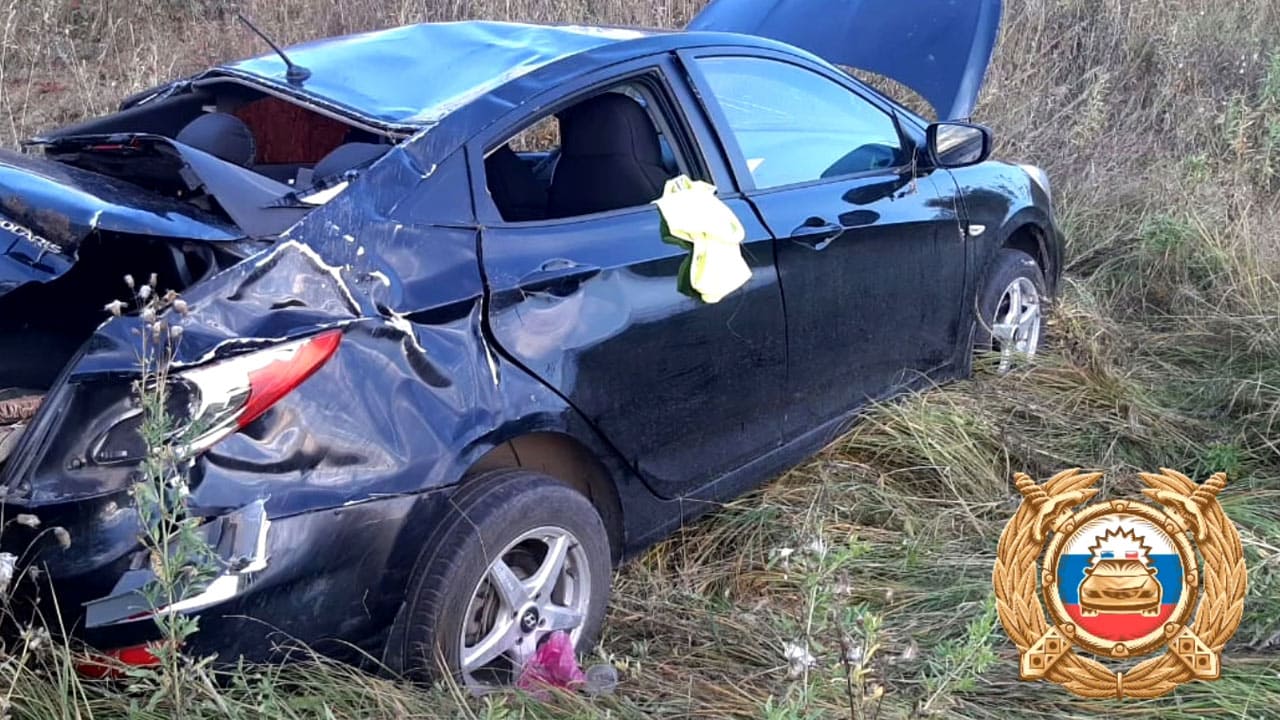 В Нефтекамске водитель "Hyundai Solaris" погиб, опрокинувшись в кювет