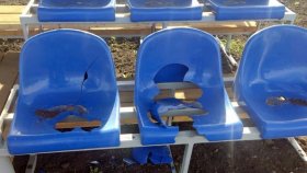 В Аскинском районе Башкирии вандалы разнесли трибуну на стадионе