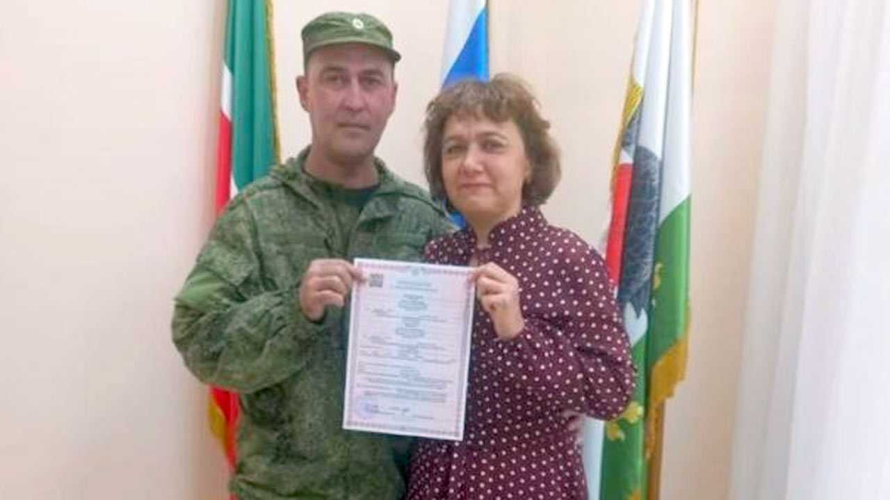 Пара из Аскинского района Башкирии поженилась после мобилизации жениха